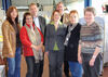 Tanja Machalet (Mitte), SPD-Delegation mit Delfin GF Winfired Weber (3. v.l.) und Monika Reckruth (rechts).